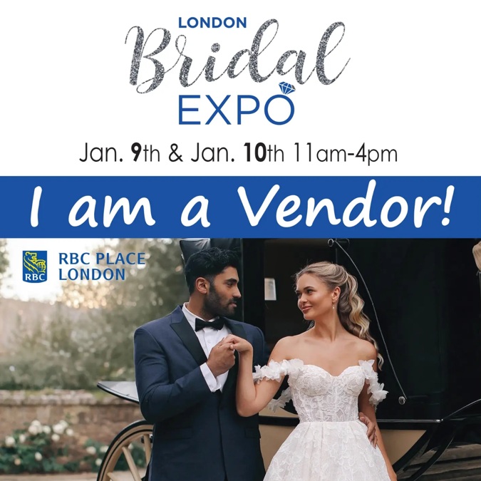 💍 LONDON, ON — GET READY! 🎉

Bridal Confidential is excited to once again be joining the London Bridal Expo 2027 as a vendor! ✨

📅 January 9 & 10, 2027
⏰ 11 AM – 4 PM both days
📍 London, Ontario

If you’re newly engaged or planning your big day, come say hello and discover how Bridal Confidential can help you:

💒 Find amazing local wedding vendors
✨ Get inspired for your wedding
📍 Discover upcoming wedding shows across Ontario
💻 Explore vendors, ideas & planning resources on BridalConfidential.com
🎁 And check out what we have happening at our booth!

We’re looking forward to meeting London-area couples and connecting with the incredible wedding vendor community.

👋 Make sure you stop by the Bridal Confidential booth and say hello!

Who’s heading to the London Bridal Expo? 💍🥂

Learn more at ➡️ bridalconfidential.com